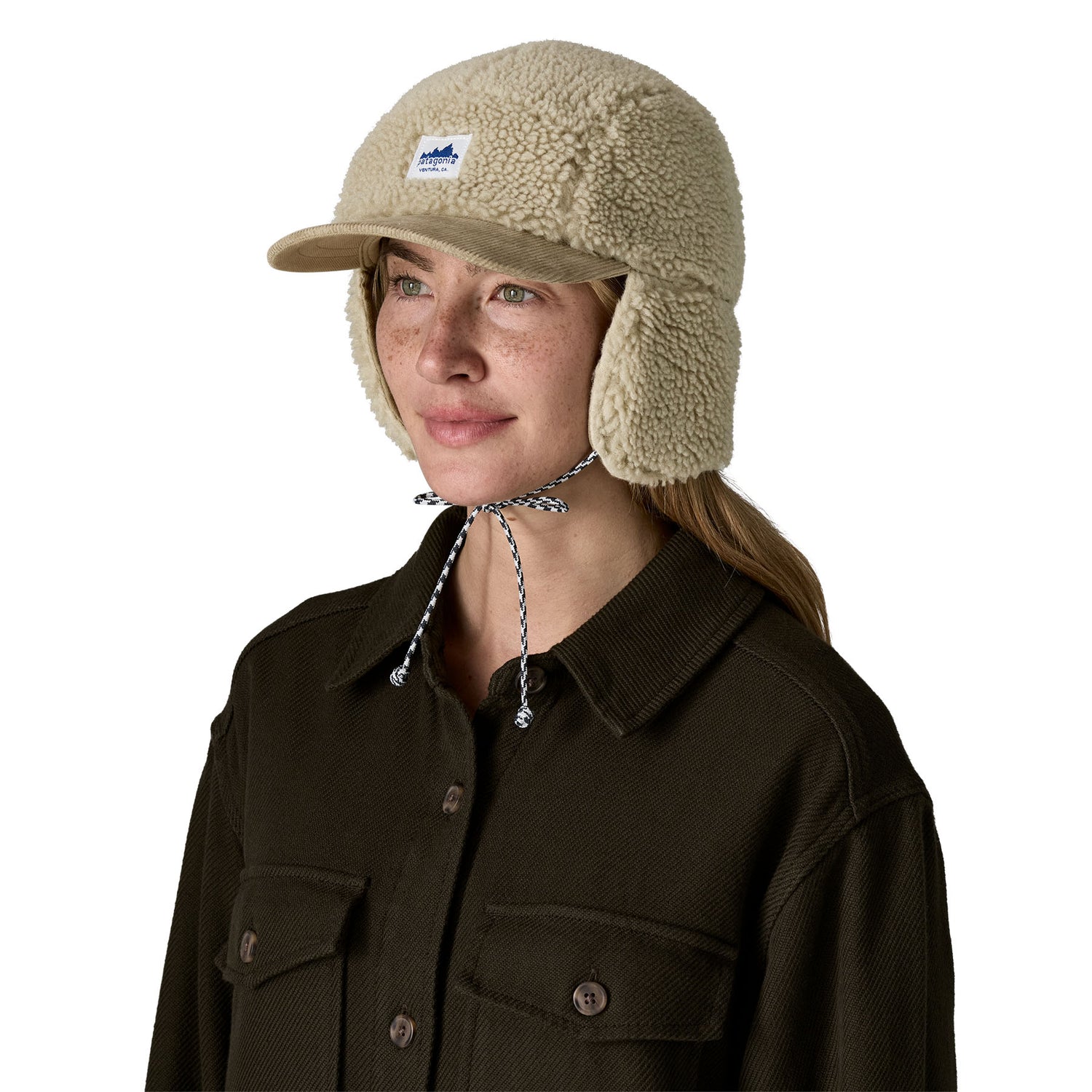 Patagonia Range Earflap Cap - Recycled polyester Pelican Headwear