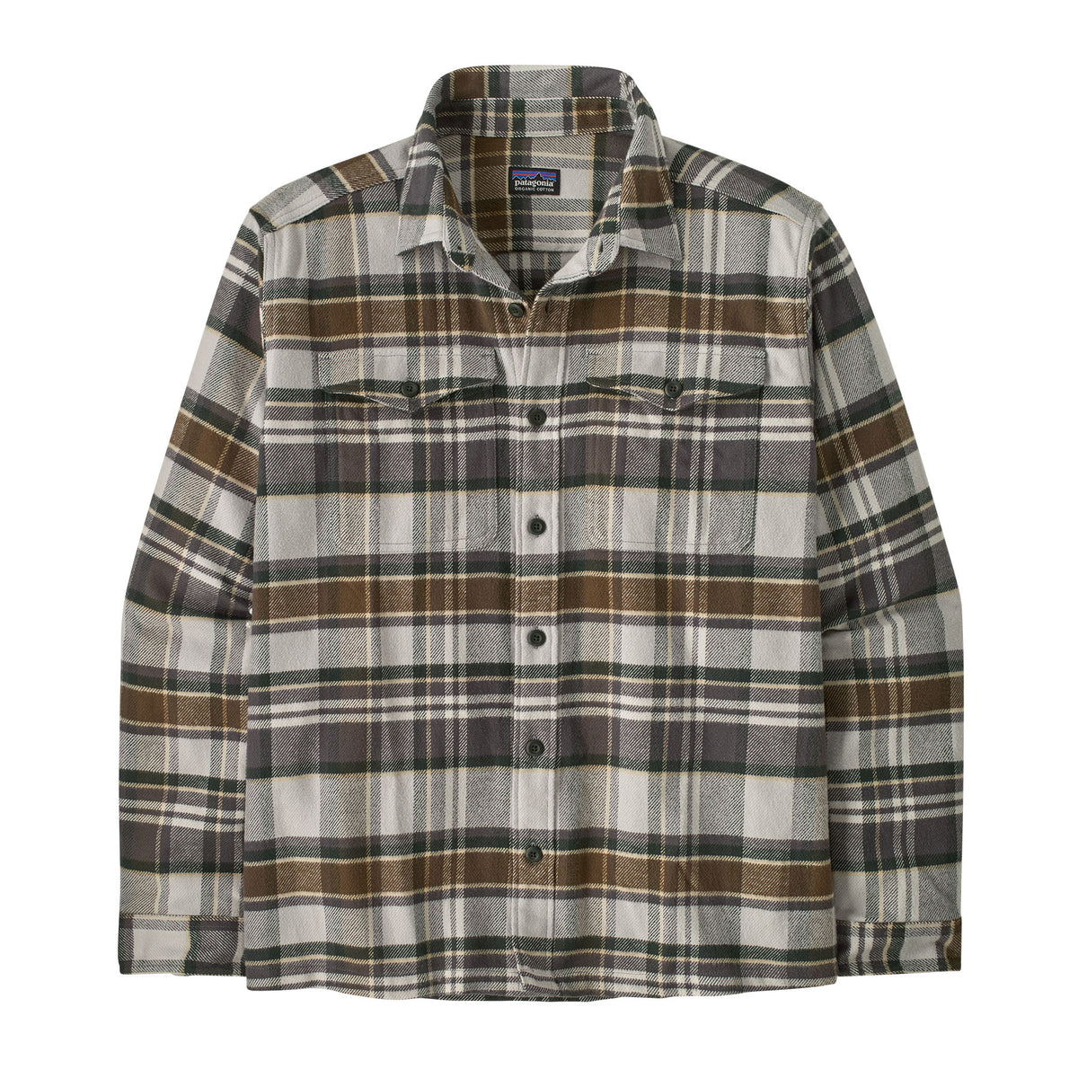 M's Long-Sleeved Midweight Fjord Flannel Shirt - Organic Cotton