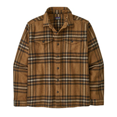 Patagonia M's Long-Sleeved Midweight Fjord Flannel Shirt - Organic Cotton Catch: Deer Brown Shirt