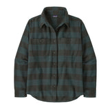 Patagonia W's Long-Sleeved Fjord Flannel Shirt - 100% organic cotton Buffalo Check: Old Growth Green Shirt