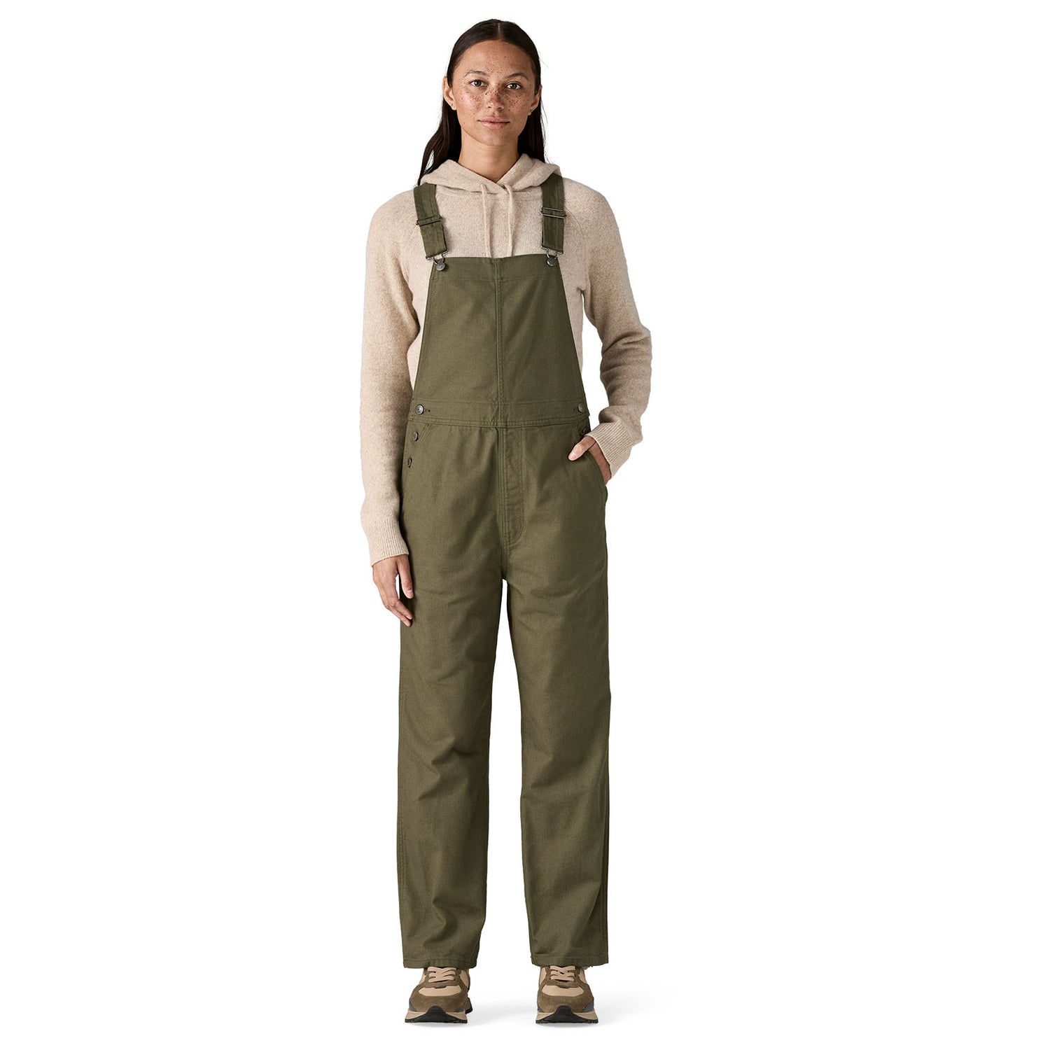 Patagonia W's Point Reyes Canvas Overalls Basin Green Pants
