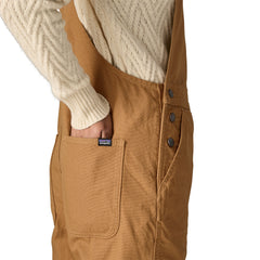 Patagonia W's Point Reyes Canvas Overalls Nest Brown Pants