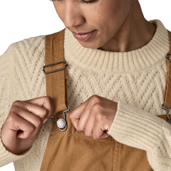 Patagonia W's Point Reyes Canvas Overalls Nest Brown Pants