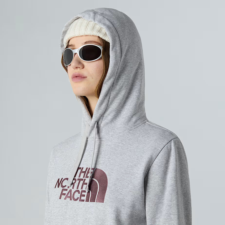 The North Face Women’s Drew Peak Hoodie TNF Light Grey Heather-Tawny Quartz Hoodie