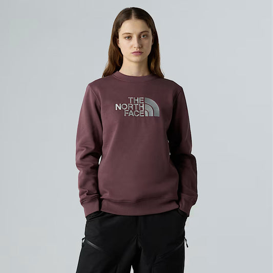 The North Face Women’s Drew Peak Crew Tawny Quartz-High Rise Grey Shirt