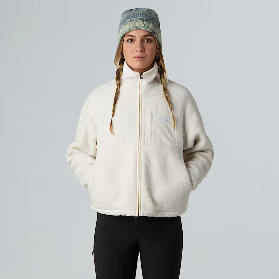 The North Face W’s Yumiori Off-Peak Full-Zip Fleece Jacket White Dune Shirt