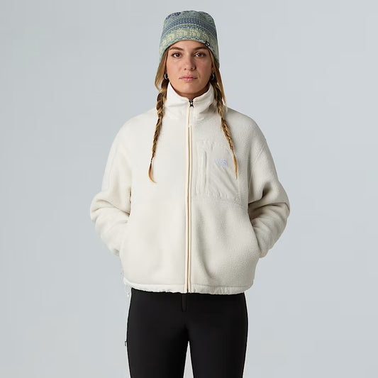 The North Face W’s Yumiori Off-Peak Full-Zip Fleece Jacket White Dune Shirt
