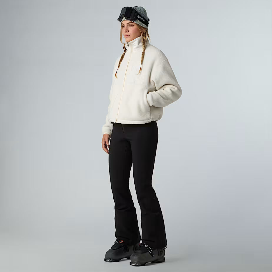 The North Face W’s Yumiori Off-Peak Full-Zip Fleece Jacket White Dune Shirt
