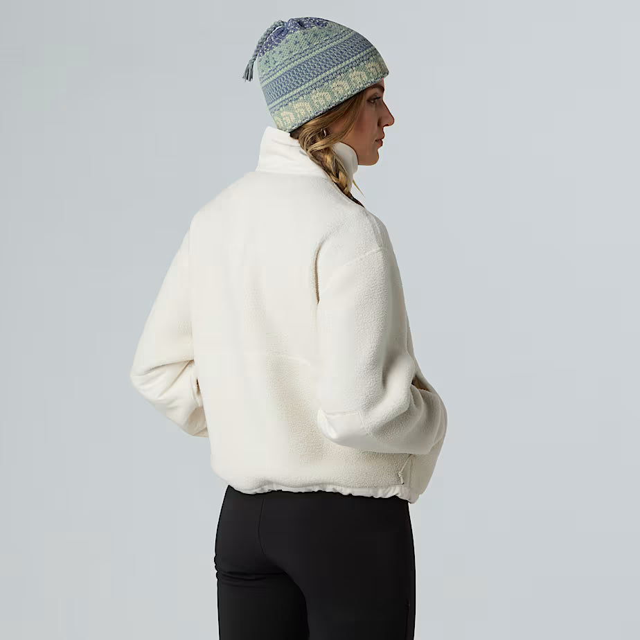The North Face W’s Yumiori Off-Peak Full-Zip Fleece Jacket White Dune Shirt
