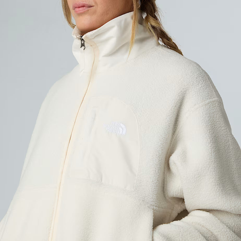The North Face W’s Yumiori Off-Peak Full-Zip Fleece Jacket White Dune Shirt