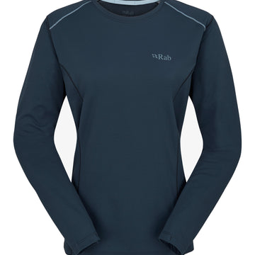Rab - W's Force LS T-shirt - Recycled polyester & polyester - Weekendbee - sustainable sportswear