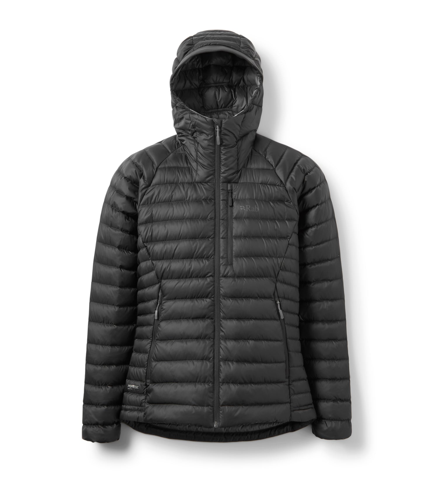 Rab W's Microlight Alpine Jacket - Recycled nylon & down Black (Graphene) Jacket