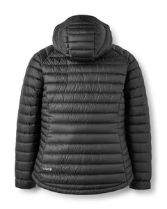 Rab W's Microlight Alpine Jacket - Recycled nylon & down Black (Graphene) Jacket