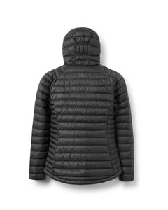Rab W's Microlight Alpine Jacket - Recycled nylon & down Black (Graphene) Jacket