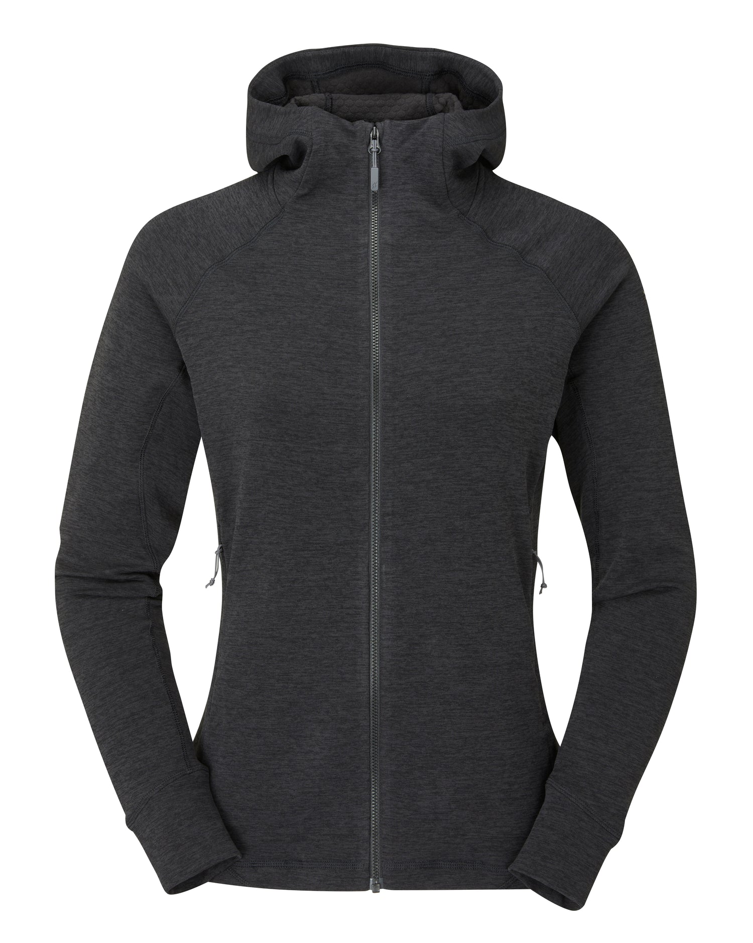 Rab W's Nexus Hoody - Circular recycled polyester fleece Black Shirt