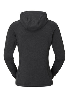 Rab W's Nexus Hoody - Circular recycled polyester fleece Black Shirt