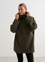 Aimn Waterproof Oversized Anorak Khaki Outerwear
