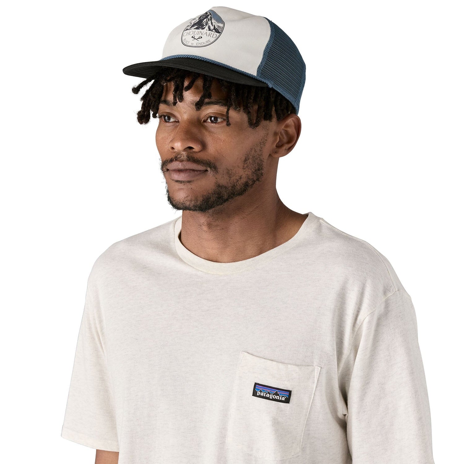 Patagonia Airfarer Cap - Recycled Polyester Chouinard Crest: Birch White Headwear