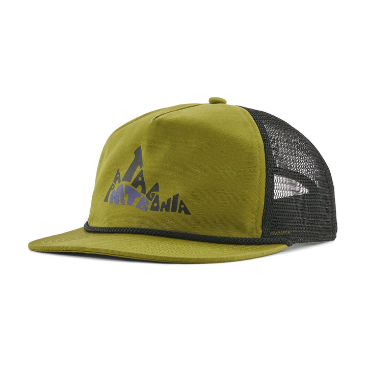 Airfarer Cap - Recycled Polyester Headwear Patagonia Berm Logo: Graze Green