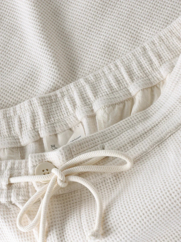 Ash comfort waffle shorts Shorts KnowledgeCotton Apparel 