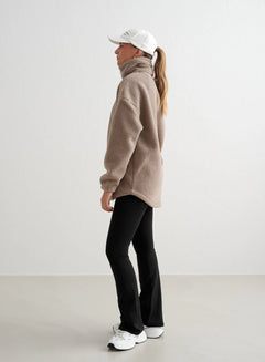 Aimn Pile Jacket Dark Clay Outerwear