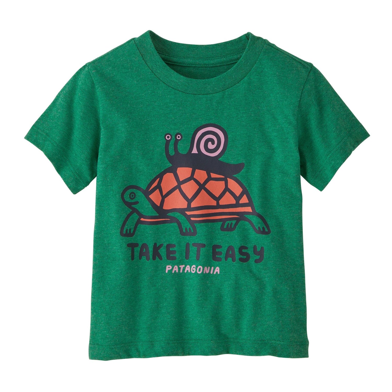 Patagonia Kids Graphic T-Shirt - 100% Regenerative Organic Certified™ cotton Easy Rider: Gather Green Shirt