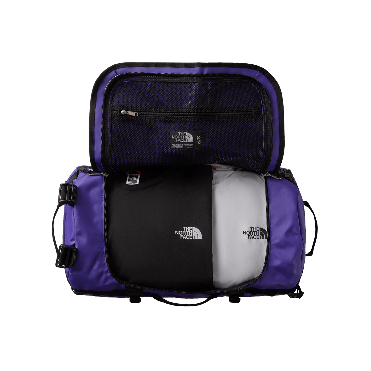 The North Face Base Camp Duffel S 50L - Recycled Polyester Peak Purple Black Bags