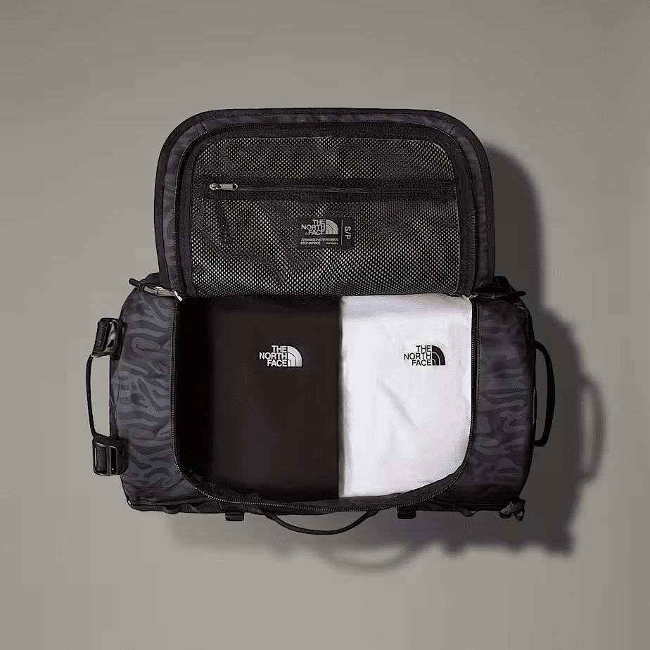 The North Face Base Camp Duffel S 50L - Recycled Polyester TNF Black TNF Tiger Stripe Print Bags