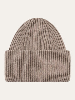 KnowledgeCotton Apparel Big Rib Beanie Kelp Melange Accessories