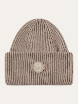 KnowledgeCotton Apparel Big Rib Beanie Kelp Melange Accessories