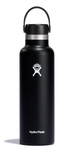 Hydro Flask Standard Mouth bottle 0.62l/21oz - Stainless Steel BPA Free Black Cutlery