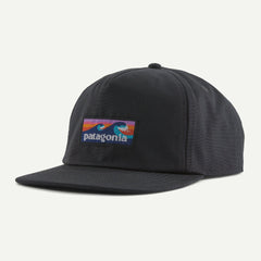 Patagonia Boardshort Label Funfarer Cap - Organic Cotton Black Headwear
