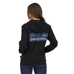 Patagonia Boardshort Logo Uprisal Hoody - Recycled polyester & recycled cotton fleece Ink Black Shirt