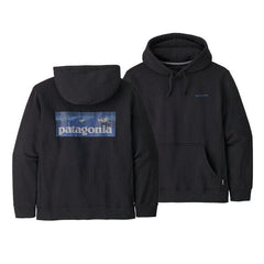 Patagonia Boardshort Logo Uprisal Hoody - Recycled polyester & recycled cotton fleece Ink Black Shirt
