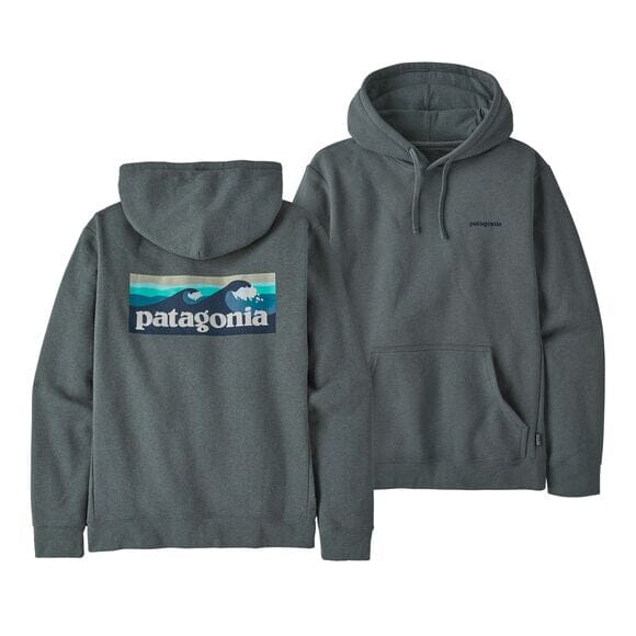 Boardshort Logo Uprisal Hoody - Recycled polyester & recycled cotton fleece Shirt Patagonia Nouveau Green XS