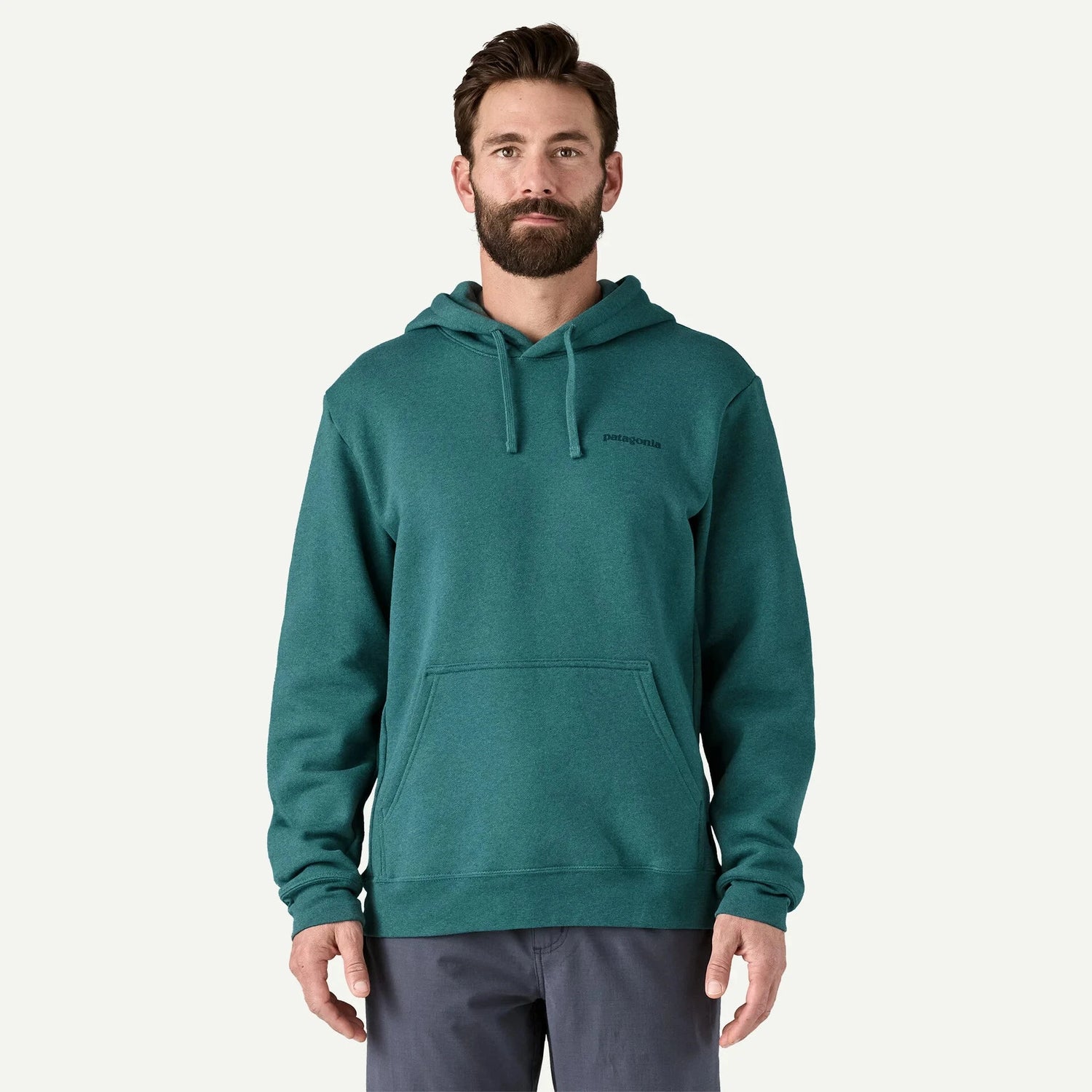 Patagonia - Boardshort Logo Uprisal Hoody - Recycled polyester & recycled cotton fleece - Weekendbee - sustainable sportswear