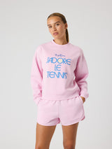 Borg Boyfriend Sweatshirt - Pink Lady