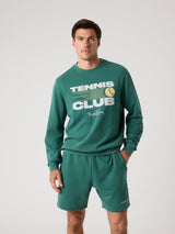 Borg Classic Print Sweatshirt - Mallard Green