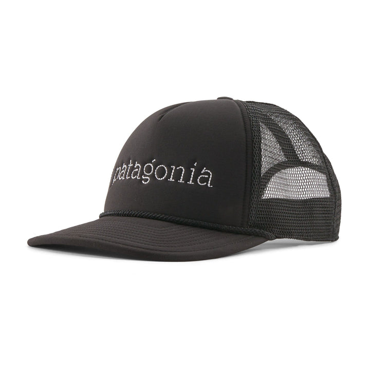 Broadcaster Hat - Recycled Nylon Headwear Patagonia Strata Text : Black
