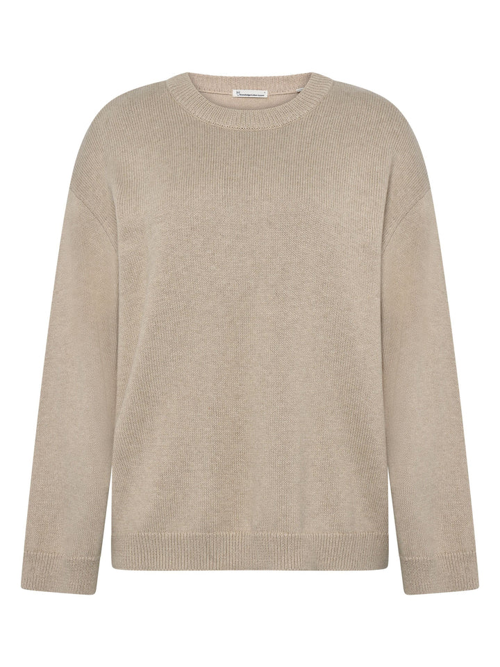 Cashmere Crew Neck Sweater Shirt KnowledgeCotton Apparel 