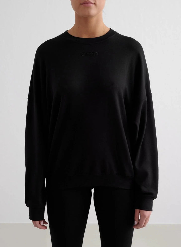Comfy Modal Sweatshirt Sweaters Aimn Black S