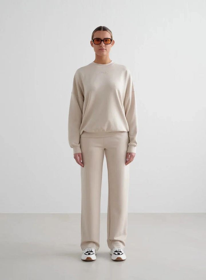 Calças largas de modal confortáveis