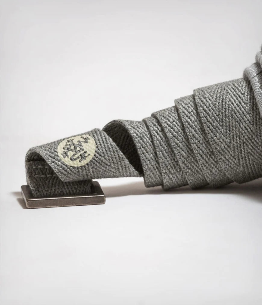 Manduka Commuter Mat Carrier - Made From Natural Cotton Heather Grey Bliss Yoga equipment