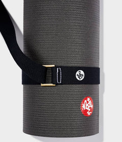 Manduka Commuter Mat Carrier - Made From Natural Cotton Black Yoga equipment