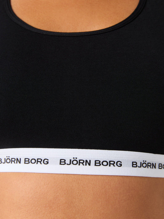 Björn Borg Core Logo Soft Top Black Beauty Bra