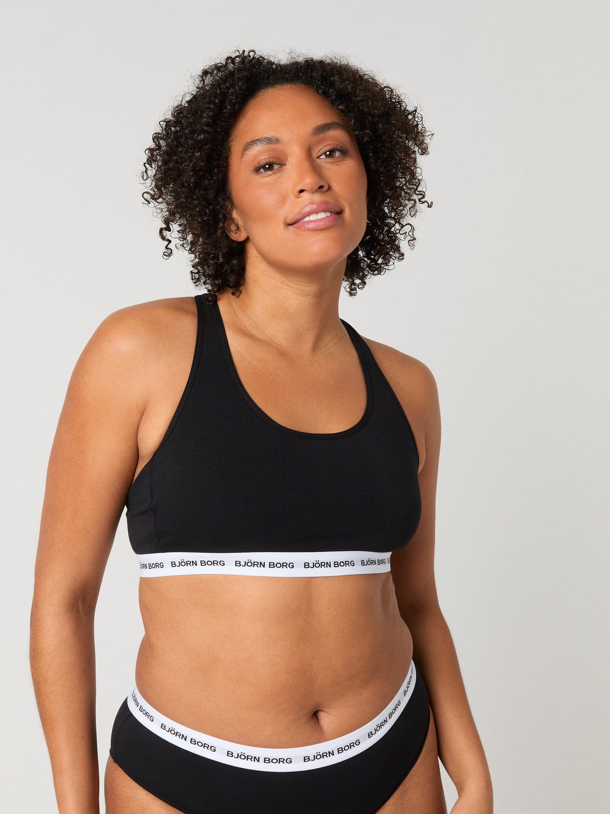 Björn Borg Core Logo Soft Top Black Beauty Bra