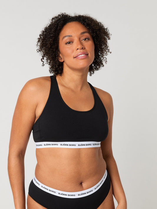 Björn Borg Core Logo Soft Top Black Beauty Bra