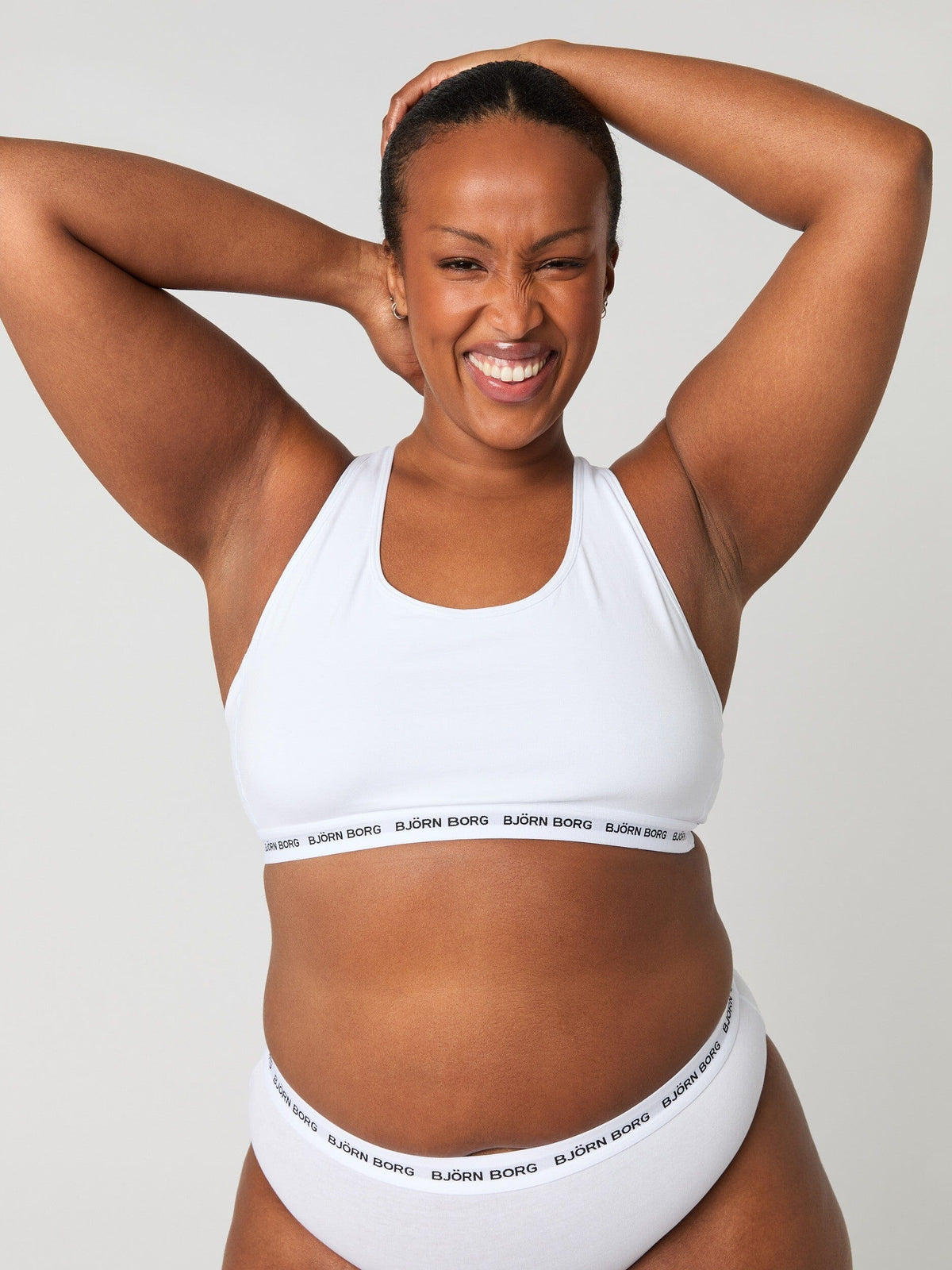 Core Logo Soft Top Bra Björn Borg Brilliant White XS