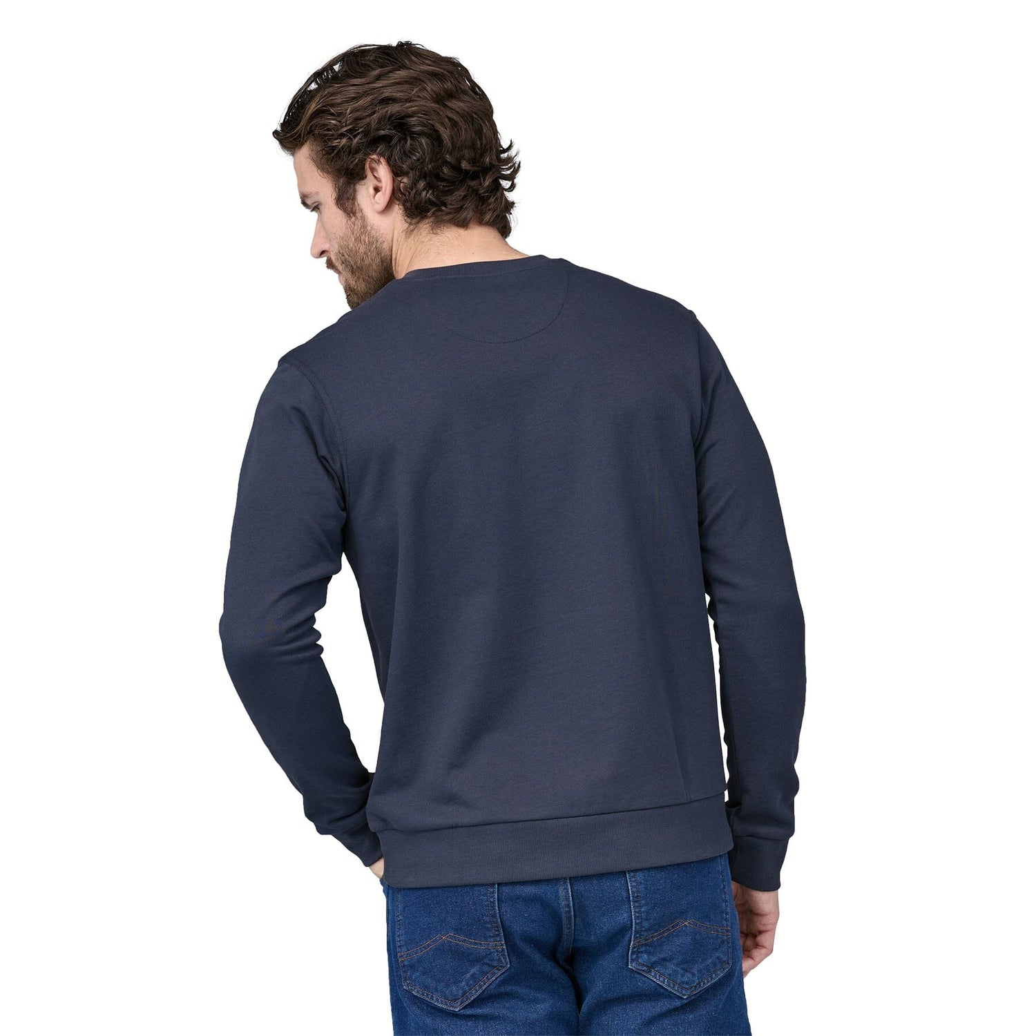 Patagonia Crewneck Sweatshirt - Regenerative Organic Certified Cotton Smolder Blue Shirt