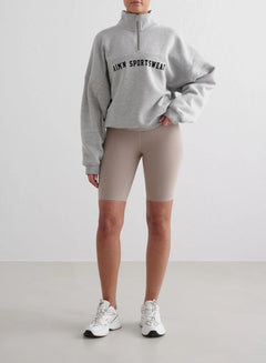 Aimn - Varsity Sweat Half Zip - Weekendbee - sustainable sportswear